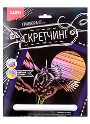 Набор для творчества Lori. Скретчинг. Гравюра «Животные. Журавль»