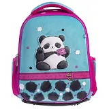Ранец "ERGONOMIC MINI -Плюшевые панды" 35*27*13см, 1отд.,  EVA, нагрудн.стяжка, светоотраж.элементы, 2 кармана