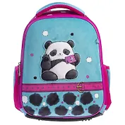 Ранец "ERGONOMIC MINI -Плюшевые панды" 35*27*13см, 1отд.,  EVA, нагрудн.стяжка, светоотраж.элементы, 2 кармана