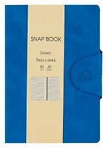 Книга для записей. А5 80л лин. "Snap book. No 4" иск.кожа, тв.переплет, магн. клапан, термотеснение, ляссе, инд.уп.