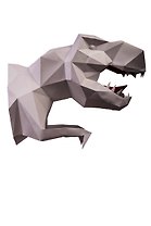 Набор для сборки полигональных фигур: Динозавр (Белый)