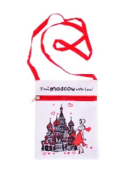 Сумка для документов From Moscow with love ХВБ 16х20 цв.белый (109-2-19D-WH-1-eng)