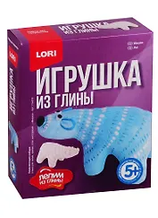 Набор для творчества LORI Игрушка из глины Мишка