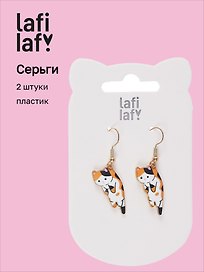 Сережки Котята (2шт) (пластик) (12-48782-202405-AC4) (Lafilaf)