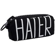 Пенал с большой молнией "Hater", 21.5 х 10.5 см