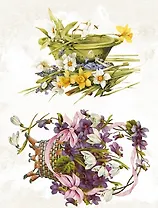 Декупажная карта Цветы для влюбленных А4 (DK3012)