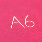 Записная книжка «Format» А6+, 80 листов в линейку, красная экокожа, Listoff - 2