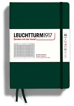 Книга для записей A5 125л кл. "Medium" тв.обложка, цвет Зеленый лес, Leuchtturm1917