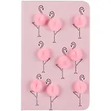 Записная книжка А6 110л лин. "Пушистый фламинго" 7БЦ