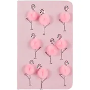 Записная книжка А6 110л лин. "Пушистый фламинго" 7БЦ