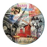 Доска для нарезки Парижское кафе (RCB-PDREAMS) (стекло) (d19) (в подар.упаков.) GiftLand