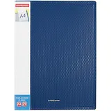 Папка 20ф А4 "Diamond Original" пластик, карман на корешке, синий, Erich Krause