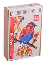 Картина по номерам Art Idea 16,5*13см. Птичка на ветке MINI16130168
