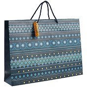 Пакет А3 33*46*10 "Новогодний орнамент" Новый год, бум.мат.ламинат