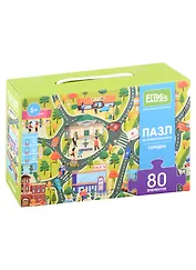 Пазл на внимательность "Городок", 80 элементов