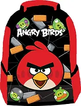 Рюкзак школьный "ANGRY BIRDS" 43*31*15,5см, полиэстер, красн./черн., Centrum