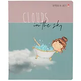Тетрадь в клетку Альт, "Девочки в облаках", 48 листов, в ассортименте