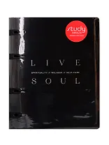 Тетрадь 120л кл. "My black", черный, на кольцах, шелкография, обл. кож.зам