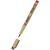 Ручка-кисточка капиллярная «Pigma Brush» красная, Sakura - 1
