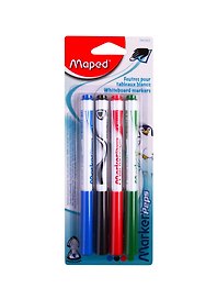 Маркеры для досок «Marker Peps» 4 цвета, Maped