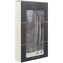 Набор подарочный (ручка шариковая и ручка перьевая), «Jotter Core Stainless Steel GT», Parker
