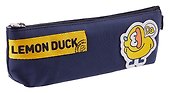 Пенал на молнии Lemon Duck (ткань) (ПВХ) (24х8) - 0