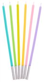 Набор свечей для торта Mix (разноцветные) (6шт) (15см) (12-7color-candle_17) - 2