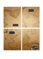 Тетрадь в линейку Haich, "Карты", B5, 48 листов, в ассортименте