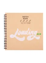 Скетчбук 190*190 30л "DRAFT and CRAFT. Дизайн 11", 180г/м2, обложка крафт картон, евроспираль