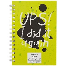 Скетчбук "SKETCHBOOK. UPS!", А5, 60 листов
