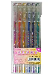 Ручки гелевые Crown, 6 цветов 1 мм