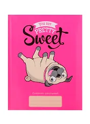 Дневник для средних и старших классов Unnika, "Любимый мопс"