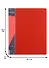Папка 2кольца А4 25мм, пластик 0,7мм, красная  - 1