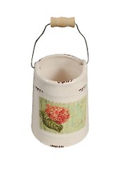 Ваза Ведро Винтаж керамика (10х10х12) (7879038)
