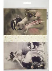 Декупажная карта Милые дамы (А4) (пл. 40г/м2) (Karal676) (упаковка)