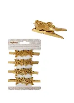 ХОББИ И ТЫ Набор декоративных прищепок - Позолоченые ангелы (8 шт/уп) SCB4420004