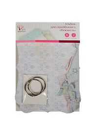 Альбом для скрапбукинга Нежность (AF07-091-02) (106540) (8л.+ 2 кольца) (упаковка)
