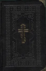 Библия (искусственная кожа с зол. тиснением) (черн.)