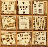 Набор деревян. эл. /кор. Домики (45эл/уп) (11-02717-L5)