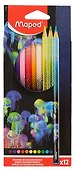 Карандаши цветные «Deepsea Paradise», Maped, 2,9 мм, 12 цветов - 0
