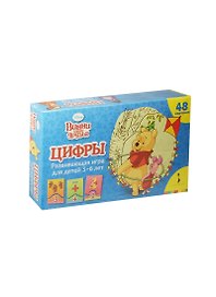НИ Винни и его друзья Цифры (4680274000652) (21568) (48 карточек) (Disney) (мал. форм.) (3+) (коробка)