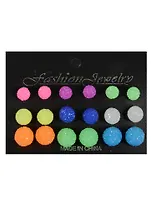 Бижутерия в наборе парами, 9 пар, конфетки (11-04827-J1)