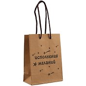 Пакет А6 "Исполнения желаний" крафт, нейтр.