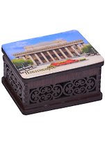 ГС Шкатулка малая резная с заливкой смола Новосибирск вид 3 (хдф) (95x65x52 мм)