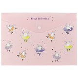 Папка-конверт на кнопке «Kitty Ballerina», А4