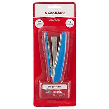 Степлер GoodMark, № 10, 10 листов, со скобами