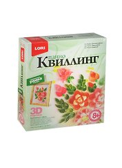 Набор для творчества LORI Квиллинг. Панно "Пышные цветы" Квл-011