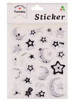 Наклейки PVC Звезды, микс