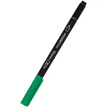 Фломастер Aqua Brush Duo двухсторонний, 2мм. Изумрудно-зеленый
