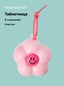 Таблетница Ромашка розовая (6 отд.) (пластик) (9х9) (12-36739-202509-PILLS2)